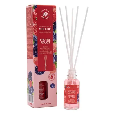 Zdjęcie produktu dla La Casa de los Aromas Patyczki zapachowe Czerwone Owoce, 30ml