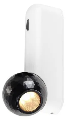 Immagine prodotto di SLV 1010313 DYSKO, plafoniera a parete e soffitto, interruttore, singolo, PHASE, 2700K, 6,7 W, 36°, bianco / nero