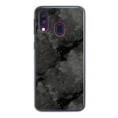 Produktbild von MuchoWow® Handyhülle Schutzhülle Hülle für Samsung Galaxy A40 Marmor - Glitter - Gold - Schwarz - Muster Silikon Softcase Handy Hülle - Handy-Tasche