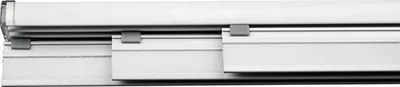 Produktbild von Flächenvorhangschiene Komfort Komplettset weiß 3-läufig 170 cm