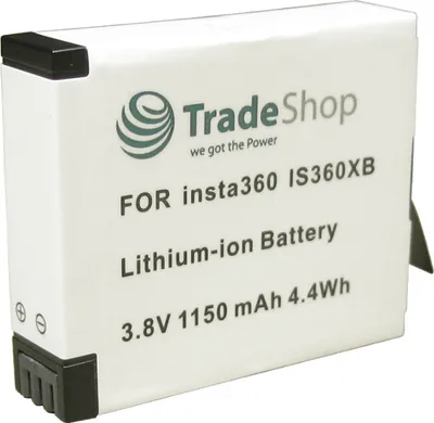 Produktbild von Hochwertiger Li-Ion Akku 3,8V 1150mAh für Insta360 One X Ersatzakku 360° Kamera ersetzt IS360XB, PL903135VT, PL903135VT-S01, CINOXBT/A, CINOXBT