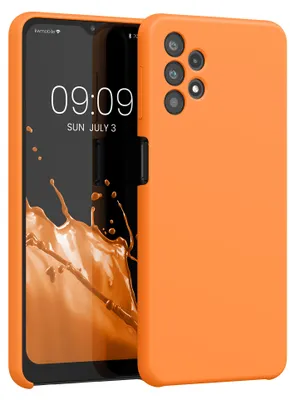 Produktbild von kwmobile Handyhülle für Samsung Galaxy A32 5G Hülle - Case Silikon - Kabelloses Laden - Schutzhülle Cover in Fruity Orange