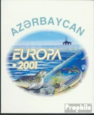 Produktbild von Briefmarken Aserbaidschan 2001 Mi 494D-495D MH Markenheftchen postfrisch Wasser