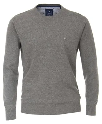 Produktbild von REDMOND Casual Herren Pullover Langarm Rundhals Comfort Grau XXL