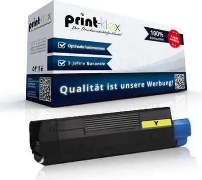 Produktbild von Kompatible Tonerkartusche für OKI C 5400 DTN C 5400 N C 5400 TN C 5450 DN C 5450 N C 5510 MFP C 5510 n MFP C 5540 MFP 42804513 Yellow Gelb - Office Line Serie