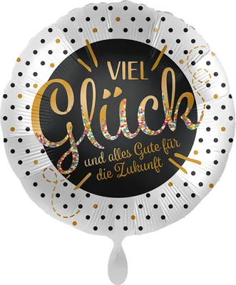 Produktbild von 18"/Ø43cm Folienballon  "Viel Glück und alles Gute für die Zukunft"