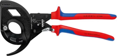 Produktbild von Knipex Kabelschneider Länge 320mm Ratschenfunkt. Arbeits-Breite 60mm mit 2 Komponenten-Hüllen - 95 32 320