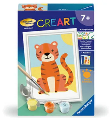 Produktbild von Ravensburger CreArt - Malen nach Zahlen 23988 - Kleiner Tiger - ab 7 Jahren