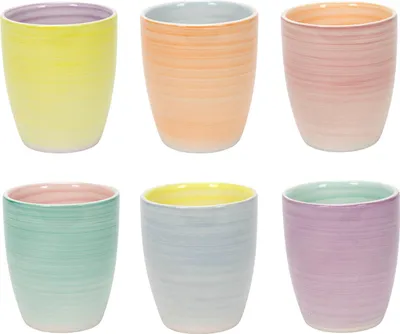 Immagine prodotto di Cookinglife Tazza da caffè Pastel Harmony 340 ml - 6 pezzi