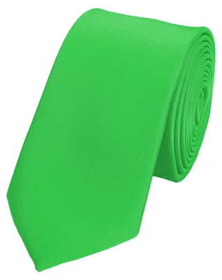Produktbild von Fabio Farini - 1 Stück Herren Krawatte Grün - verschiedene Grüne Männer Schlips in 6cm Schmal (6cm), Hellgrün - Emerald
