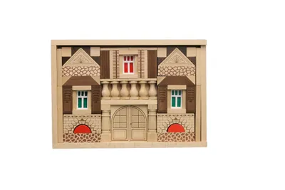 Obrázok produktu pre Drevená stavebnica Residenz 89 dielov ŠxVxH 28,5x20x5cm NOVINKA