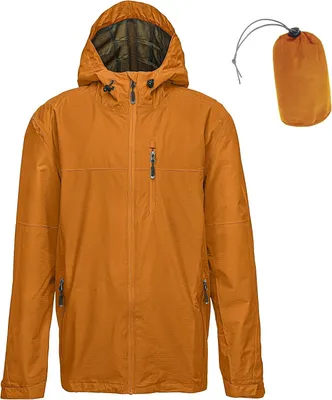 Obrázek produktu pro Pánské bundy do deště – Voděodolné – Outdoorové bundy – Lehká bunda do volného času – Sbalitelná – Větrovka – Bunda na kolo – Pláštěnka