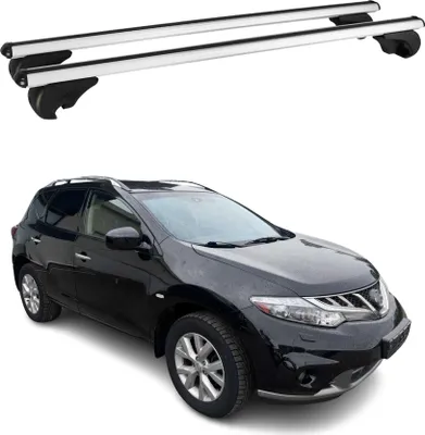 Image de Barres de toit Transversales pour Nissan Murano 2008-2015 Aluminium Argent