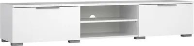 Produktbild von TV-Schrank mit zwei Schubladen, weiß glänzend, 172 x 33 x 39 cm