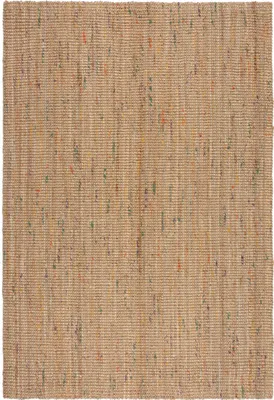 Produktbild von Juteteppich Jute Naturbelassen, Wohnzimmer Natur-Multicolor Rechteckig 200x290 | 97% Jute, 3% Wolle, ohne Rückenbeschichtung | Florhöhe: 0 cm