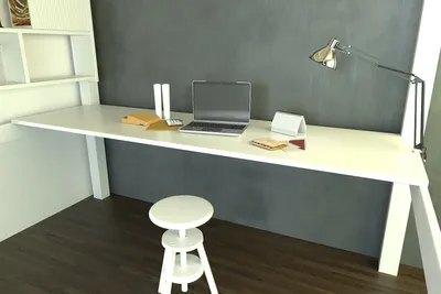 Immagine prodotto di Scaffale da scrivania in legno da 200 cm per letto a soppalco - Bianco