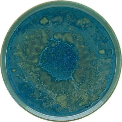Produktbild von Speiseteller - Hellblau - Weiß seidenmatt - Ø 28 cm - Steinzeug - mit Reaktivglasur