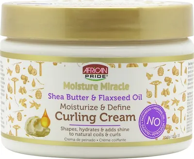 Produktbild von African Pride Moisture Miracle Shea Butter & Flaxseed Oil Curling Cream 12 oz
