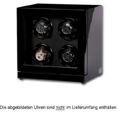 Produktbild von Portax - 1002341001 - Uhrenbeweger - für 4 Uhren - Klavierlack