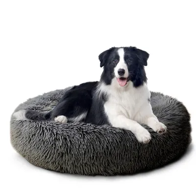 Produktbild von Tierbett Tierbetten, Katzenbett waschbar Flauschiges Hundebett 50/60/70/100 cm für Katzen und kleine Hunde, plüsch Katzenkissen rund