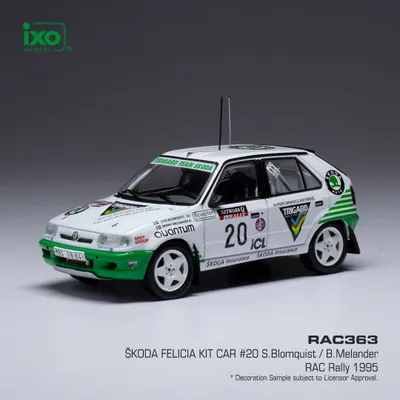 Obrázok produktu pre SKODA Felicia Kit Car #20 Rac Rallye 1995, IXORAC363, mierka 1/43, IXOMODELS