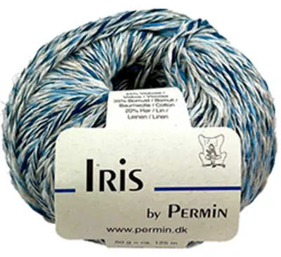 Zdjęcie produktu dla Iris firmy Permin – letnia włóczka "flamé" z wiskozą LENZING™ ECOVERO™ (50 g), odcienie niebieskiego