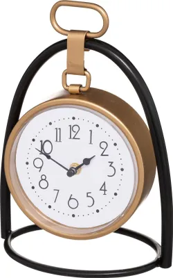 Immagine prodotto di Atmosphera créateur d'intérieur orologio da tavolo metallo oro nero 27,5 cm x 21 cm x 11 cm