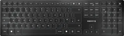 Obrázok produktu pre CHERRY KW 9100 SLIM, Bezdrôtový, RF Wireless + Bluetooth, QWERTY, Čierna