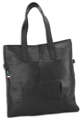 Produktbild von Florence Echtleder schwarz Shopper Businesstasche Damen OTF116S