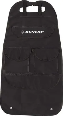 Immagine prodotto di Dunlop - Organizzatore per auto / scatola portaoggetti / protezione per sedili in nero con chiusura a velcro