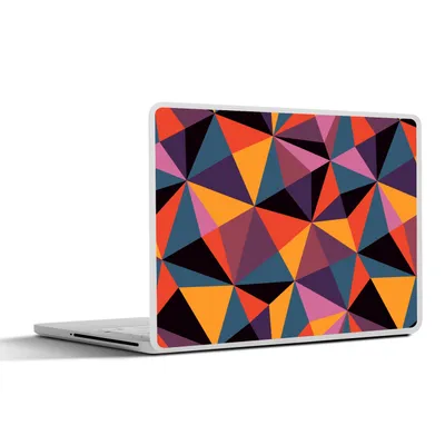 Produktbild von MuchoWow® Laptop Aufkleber Sticker Cover Geometrie - 3D - Dreieck - Muster 31x22.5 cm - Laptop-Deko