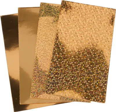 Produktbild von Verzierwachs-Set, 15,5 x 9 cm, 4 Stück Gold
