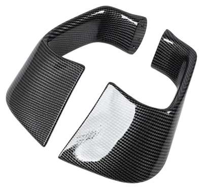 Imagen del producto de 2 piezas de alerón aerodinámico para motocicleta, tipo ala fija, kit de carenado con alerones laterales para decoración, compatible con YZF R1 R6, fibra de carbono