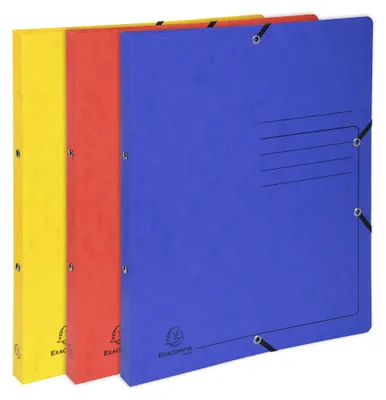 Image de Classeur à anneaux Exacompta 2 anneaux 15 mm Carton Colorspan imprimé DIN A4 assorti