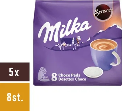 Obrázok produktu pre Milka Choco vankúšiky pre Senseo 5x8ks.