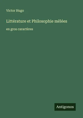 Produktbild von Littérature et Philosophie mêlées