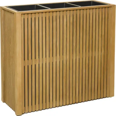 Produktbild von VIVANNO Pflanzkübel Holz ELEMENTO Kasten, Hellbraun Maserung - 83x32x75 cm