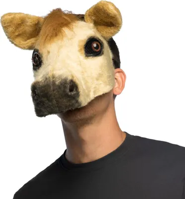 Produktbild von Boland Plüsch Pferd Halbmaske 3D-Tiermaske für Karneval Fasching und Mottopartys