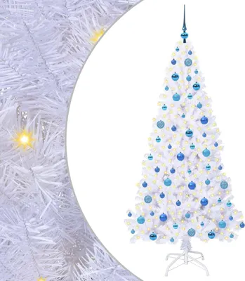 Zdjęcie produktu dla vidaXL Sztuczna choinka biała 180 cm PVC i stal