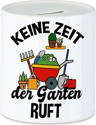 Produktbild von Keine Zeit Der Garten Ruft Spardose Hobby-Gärtner Pflanzen Garten Blumen Geschenkidee Pflanzen-Fans