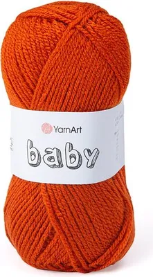 Produktbild von YarnArt Baby Wolle 847 / Rost, Weich und Allergiefrei, Perfekt für Kinderprojekte, 100%.Polyacryl