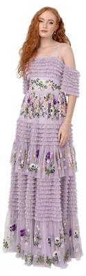 Produktbild von Maya Deluxe Women's Ladies Maxi Dress Off-the-Shoulder Bardot Spaghetti Strap Fl