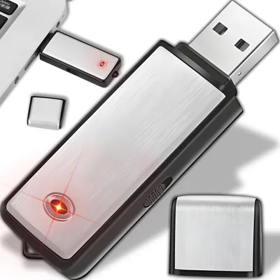 Produktbild von Dyktafon cyfrowy USB 8GB Przenośna pamięć USB z funkcją aktywacji dźwiękiem Nagrywanie wykładów Wywiad Spotkanie Dyktafon na baterie