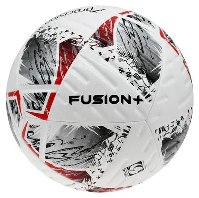 Produktbild von Precision Fußball Fusion+ FIFA Trainingsball weiß silber rot schwarz Größe 3