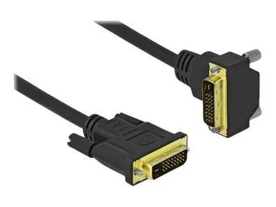 Produktbild von Delock DVI-Kabel - Dual Link - DVI-D (M) gewinkelt zu DVI-D (M)