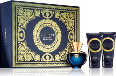 Produktbild von Pour Femme Dylan Blue Geschenkset 50ml EDP + 50ml Body Lotion + 50ml Duschgel