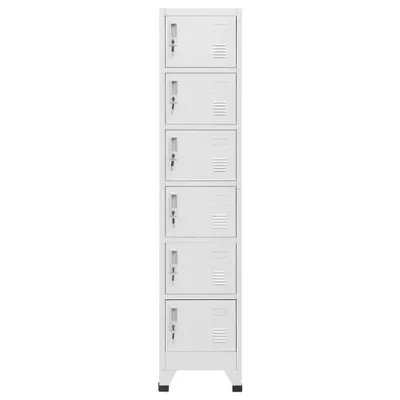 Image de vidaXL Armoire à casiers gris clair 38x40x180 cm Acier