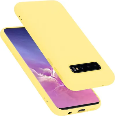 Image de Cadorabo Housse pour Samsung Galaxy S10 4G Housse en jaune Housse pour portable Case Cover TPU Etui