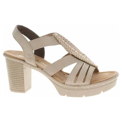 Produktbild von Rieker Damen Klassische Sandalen 67526-62 Farbe: Beige Größe: 37