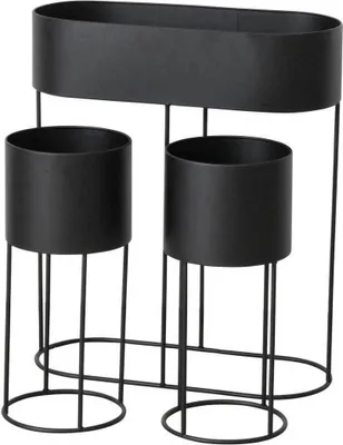Produktbild von Blumenständer aus Metall AURELA, 3er-Set